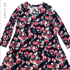 LLR Emily Dress, long sleeved, pockets, XS